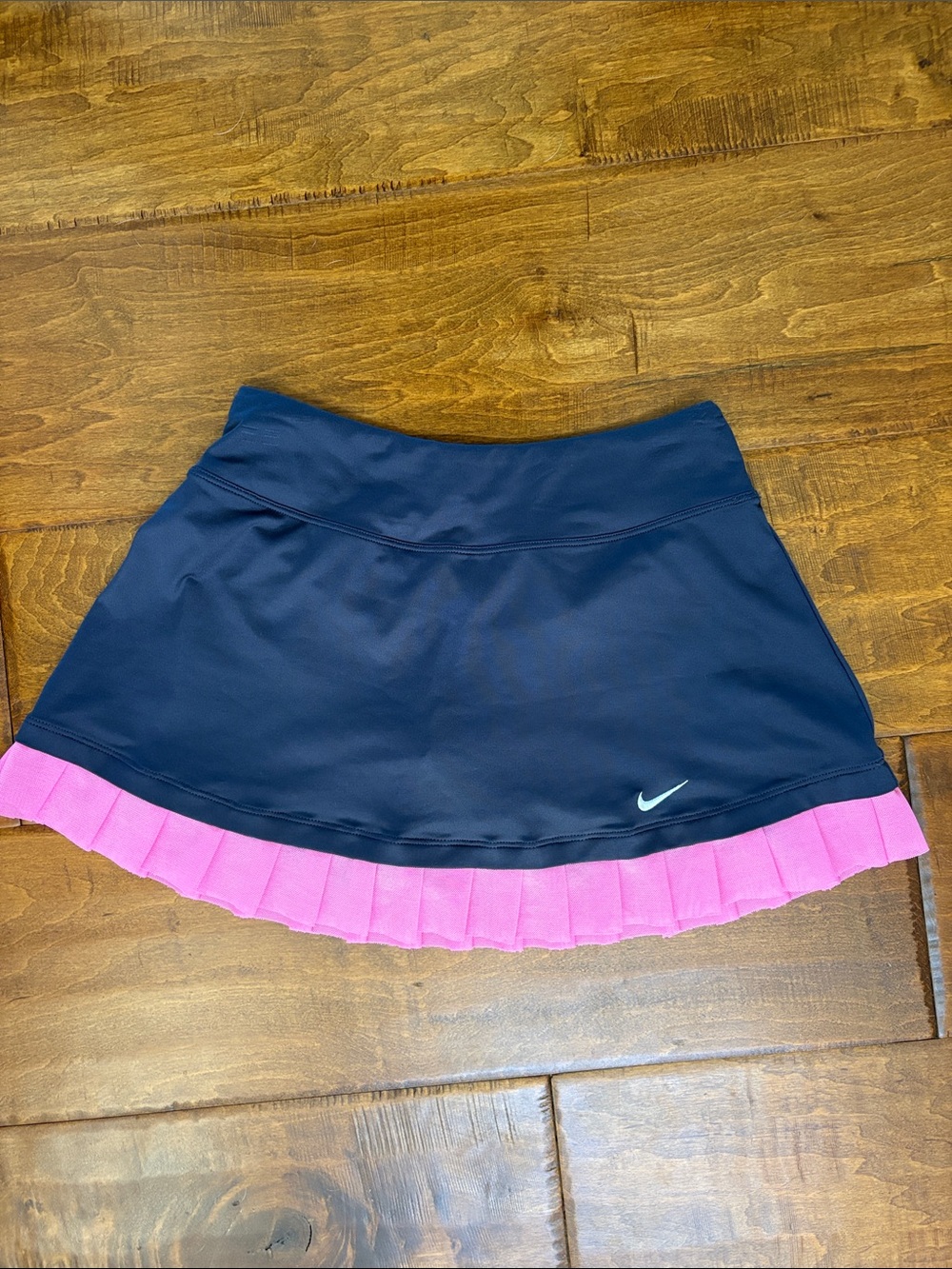 Nike Women's Navy Skater Skirt with Pink Hem